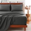 imageCozyLux Extra Deep Pocket King Sheets  6 Piece Sheet Set  Fits Up to 21 inches Thick Mattresses  Luxury Bedding Set  Breathable Bed Sheets ampamp Pillowcases  Easy ampamp Secure Fit  Dark Grey King SizeDark Grey