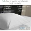 imageSafeRest King Size Waterproof Mattress Protector ampamp 2 Zippered Pillow Protectors  Premium Soft Absorbent ampamp Breathable  Fitted Sheet Style with Stretchable Deep Pockets