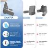 imageKayfia Reading Pillow 10 in 1 Back Pillow for Bed Sitting up with Detachable Arms Rest Back Rest with Gel Memory Foam Husband Pillow for ReadingGamingWorking in Bed or Couch 19quot GrayWhite