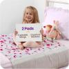 imageIMPROVIA Toddler Bed Wetting Pad  2 Pack 34x36 Waterproof Mattress Protector with Tuckable Wings  Ultra Absorbent Fast Drying NonSlip Washable Underpad for Kids ampamp Potty Training  Unicorn DesignUnicorn 