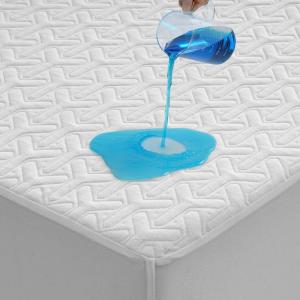 imagePremium 100 Waterproof Queen Mattress Protector NH Cooling Soft Bed Mattress Cover 5D Tech Breathable 821quot Deep Pocket VinylFree Noiseless Anti Slip and WearResistant3in1QueenWhite 3in1