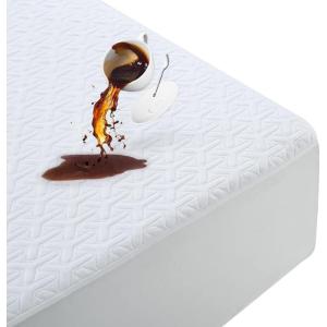 imagePremium 100 Waterproof Queen Mattress Protector NH Cooling Soft Bed Mattress Cover 5D Tech Breathable 821quot Deep Pocket VinylFree Noiseless Anti Slip and WearResistant3in1QueenWhite