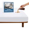 imageSPRINGSPIRIT Full Size Waterproof Mattress Protector Full Mattress Cover Pad Waterproof with Deep Pocket up to 14 Bed Fitted Sheet Gray ColorWhite