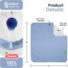 imageIMPROVIA Washable Underpads Heavy Absorbency Reusable Incontinence Pads for Kids Adults Elderly and Pets Waterproof Protection Floor Blue and White 34quot x 36quot  Pack of 4Blue