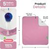 imageIMPROVIA Washable Underpads Heavy Absorbency Reusable Incontinence Pads for Kids Adults Elderly and Pets Waterproof Protection Floor Blue and White 34quot x 36quot  Pack of 4Pink