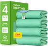 imageIMPROVIA Washable Underpads Heavy Absorbency Reusable Incontinence Pads for Kids Adults Elderly and Pets Waterproof Protection Floor Blue and White 34quot x 36quot  Pack of 4Green