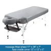 imageMassage Table Sheets Waterproof Massage Table Cover Set 2 Piece Include Massage Fitted Sheet and Face Cradle Cover Ultra Soft ampamp Skinfriendly Fit Massage Table ampamp Facial Bed Grey 28737Grey