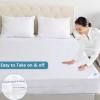 imageWaterproof Mattress Protector 45791317Inches Twin Zippered Mattress Cover ampamp Mattress Encasement 6 Sides Wrapping Box Spring CoverFull XL
