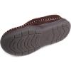 imageZigzagger Mens Slip On Moccasin Slippers IndoorOutdoor Warm Fuzzy Comfy House Shoes Fluffy Wide Loafer SlippersCoffee