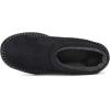 imageZigzagger Mens Slip On Moccasin Slippers IndoorOutdoor Warm Fuzzy Comfy House Shoes Fluffy Wide Loafer SlippersJet Black