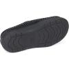imageZigzagger Mens Slip On Moccasin Slippers IndoorOutdoor Warm Fuzzy Comfy House Shoes Fluffy Wide Loafer SlippersJet Black