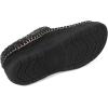 imageZigzagger Mens Slip On Moccasin Slippers IndoorOutdoor Warm Fuzzy Comfy House Shoes Fluffy Wide Loafer SlippersLamb Black
