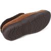 imageZigzagger Mens Slip On Moccasin Slippers IndoorOutdoor Warm Fuzzy Comfy House Shoes Fluffy Wide Loafer SlippersLamb Tan