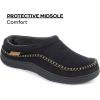 imageZigzagger Mens Slip On Moccasin Slippers IndoorOutdoor Warm Fuzzy Comfy House Shoes Fluffy Wide Loafer SlippersVanta
