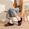 imageZigzagger Womens Breathable Knit Slippers Cozy Memory Foam House Shoes Nonslip Rubber Sole Footwear
