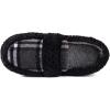 imageZizor Womens Fuzzy Loafer Slippers House Shoes with Memory FoamPure Black