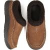 imageZigzagger Mens Slip On Moccasin Slippers IndoorOutdoor Warm Fuzzy Comfy House Shoes Fluffy Wide Loafer SlippersLamb Tan