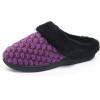 imageZigzagger Womens Breathable Knit Slippers Cozy Memory Foam House Shoes Nonslip Rubber Sole Footwear