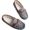 imageZizor Womens Moccasin Indoor Slippers with Lacing Ladies Closed Back House Shoes