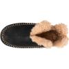 imageWishcotton Mens Moccasin Bootie Slippers With Cozy Memory Foam Winter Warm Fuzzy Indoor Outdoor House ShoesBlack