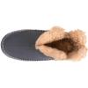 imageWishcotton Mens Moccasin Bootie Slippers With Cozy Memory Foam Winter Warm Fuzzy Indoor Outdoor House ShoesGrey