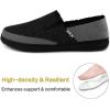 imageZigzagger Mens Zermatt Woolblend Loafer Slippers with Memory Foam IndoorBlack