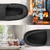 imageZigzagger Mens Zermatt Woolblend Loafer Slippers with Memory Foam IndoorBlack