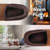 imageZigzagger Mens Zermatt Woolblend Loafer Slippers with Memory Foam IndoorCaramel Coffee