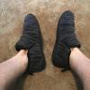imageZizor Mens Comfy Caterpillar Slippers Indoor Outdoor House Shoes Warm Soft Knit Upper Fuzzy Fleece Lined Memory Foam Sole with Hard BottomBlack