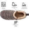 imageZizor Mens Comfy Caterpillar Slippers Indoor Outdoor House Shoes Warm Soft Knit Upper Fuzzy Fleece Lined Memory Foam Sole with Hard BottomCoffee