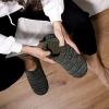 imageZizor Mens Comfy Caterpillar Slippers Indoor Outdoor House Shoes Warm Soft Knit Upper Fuzzy Fleece Lined Memory Foam Sole with Hard BottomGroovy Green
