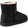 imageZizor Womens Cozy Short Bootie Slippers Winter Warm Hard Bottom House Shoes with Fuzzy LiningBlack