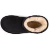 imageZizor Womens Cozy Short Bootie Slippers Winter Warm Hard Bottom House Shoes with Fuzzy LiningBlack