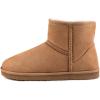 imageZizor Womens Cozy Short Bootie Slippers Winter Warm Hard Bottom House Shoes with Fuzzy LiningBrown