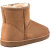 imageZizor Womens Cozy Short Bootie Slippers Winter Warm Hard Bottom House Shoes with Fuzzy LiningBrown