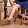 imageZizor Womens Cozy Short Bootie Slippers Winter Warm Hard Bottom House Shoes with Fuzzy LiningChestnut