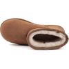 imageZizor Womens Cozy Short Bootie Slippers Winter Warm Hard Bottom House Shoes with Fuzzy LiningChestnut