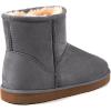 imageZizor Womens Cozy Short Bootie Slippers Winter Warm Hard Bottom House Shoes with Fuzzy LiningGrey
