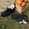 imageZizor Womens Moccasin Bootie Slippers with Cosy Memory Foam Ladies Toasty Slip on House Shoes with Hard Outdoor Indoor Rubber SoleBlack