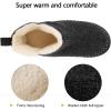 imageZizor Womens Moccasin Bootie Slippers with Cosy Memory Foam Ladies Toasty Slip on House Shoes with Hard Outdoor Indoor Rubber SoleBlack