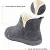 imageZizor Womens Moccasin Bootie Slippers with Cosy Memory Foam Ladies Toasty Slip on House Shoes with Hard Outdoor Indoor Rubber SoleGrey