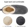 imageZizor Womens Moccasin Bootie Slippers with Cosy Memory Foam Ladies Toasty Slip on House Shoes with Hard Outdoor Indoor Rubber SoleGrey