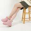imageZizor Womens Moccasin Bootie Slippers with Cosy Memory Foam Ladies Toasty Slip on House Shoes with Hard Outdoor Indoor Rubber SolePink