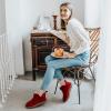 imageZizor Womens Moccasin Bootie Slippers with Cosy Memory Foam Ladies Toasty Slip on House Shoes with Hard Outdoor Indoor Rubber SoleWine