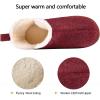 imageZizor Womens Moccasin Bootie Slippers with Cosy Memory Foam Ladies Toasty Slip on House Shoes with Hard Outdoor Indoor Rubber SoleWine