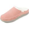imageZizor Womens Moselle Memory Foam Moccasin Clog Slippers Dusk Pink Size 78