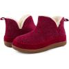 imageZizor Womens Moccasin Bootie Slippers with Cosy Memory Foam Ladies Toasty Slip on House Shoes with Hard Outdoor Indoor Rubber SoleWine