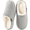 imageZizor Womens Moselle Memory Foam Moccasin Clog SlippersHeather Grey