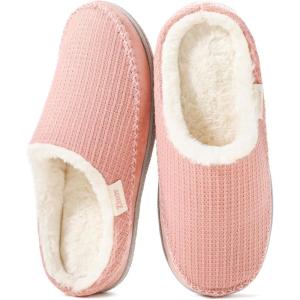 imageZizor Womens Moselle Memory Foam Moccasin Clog Slippers Dusk Pink Size 78