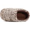 imageWishcotton Womens Lambrub Sherpa House Slippers Memory Foam Indoor OutdoorBrown